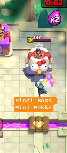 This Mini P.E.K.K.A Refused to Lose 💪⚔️ | Clash Royale Clutch #shorts