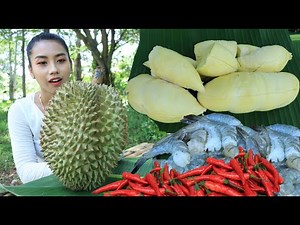 Amazing cooking durian crispy with shrimp recipe - Amazing cooking