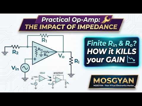 Non Ideal Op Amp | Effect of Input & Output Impedance on Op-Amp Gain