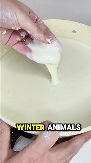 Dry Gloop / Oobleck Winter Dig | Fine Motor Skill Activity For Toddlers