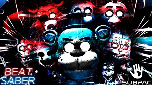 All Five Nights at Freddy's songs on Beat Saber w/ Subpac! (+ special announcement!)