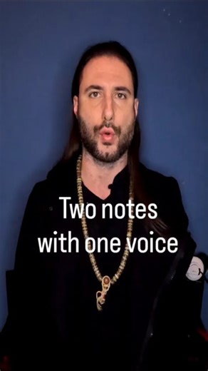 Ancient overtone + throat singing.One voice, two notes. #tribalvoices #harmonics #throatsinging