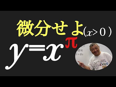 x^πを微分せよ