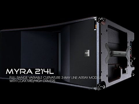 Inside FBT’s Flagship MYRA Line Array and 218S Subwoofer