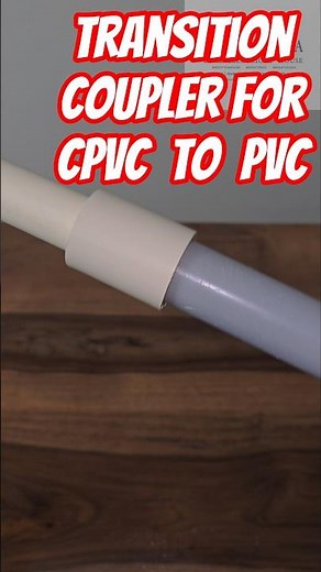 A transition coupler connects CPVC and PVC pipes #chandraelectricalhouse #cpvcpipefitting #trending