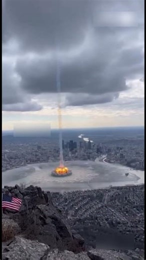 Massive impact hits the city — the final shockwave is terrifying! 🤯 What would you do? #usa #viral