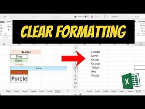 How To Clear Formatting In Excel