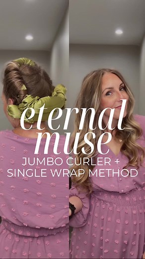 I’m using the jumbo curler- use AMANDAJC10 to save at @ETERNAL MUSE! ➡️ My dress is an extra 35% 10% off right now - linked in my amazon storefront ➡️ All my prep and styling products are by Monat and linked in my profile