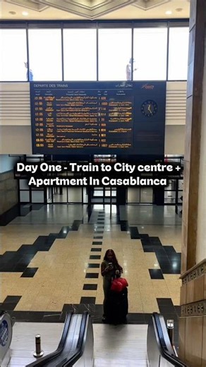 Casablanca Day 1-Train to city centre and Apartment tour 🇲🇦