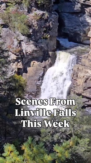 This time last year, we watched in horror as our beloved Western North Carolina mountain towns were ravaged by Hurricane Helene. Today, our friends at @bannerelknc shared this update on Linville Falls: Trails are open again after summer repairs. A 2-mile roundtrip hike takes you to five viewpoints, including this one at Erwin’s View. Fall colors just beginning, so peak is in 2-3 weeks. Enter from the U.S. Forest Service Parking Area off NC Highway 183 (on Old NC 105). The entrance from the Blue 