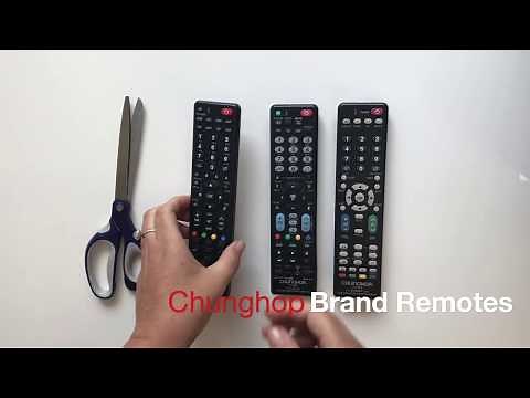 How to "setup" or "reset" your Chunghop Universal "branded" TV remotes