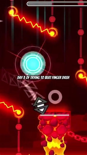 day 4 trying to beat finger dash ##geometrydash