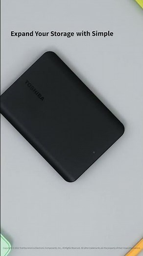 Keep Storage Simple. Toshiba Canvio Basics Portable Hard Drive #shorts