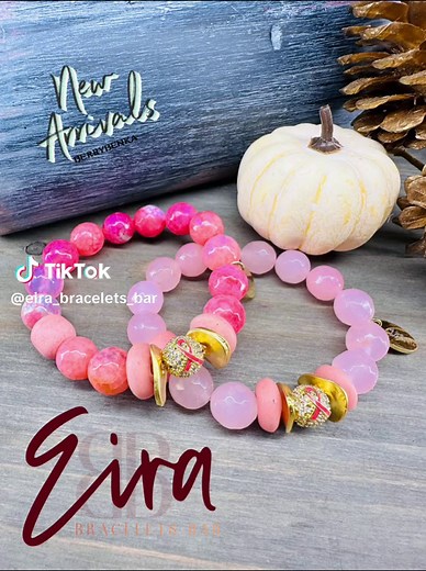 New Breast Cancer Awareness Bracelets! www.eirabraceletsvar.com #handmadejewelry #shopsmall #accessories #eirabraceletsbar #chicagobusinessowner #jewelrydesigner #breastcancerawareness #breastcancerawarenessmonth
