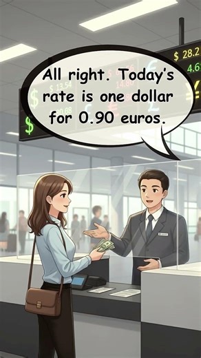 ✈️ Currency Exchange at the Airport – Simple English Dialogue | Learn English for Travel #english #