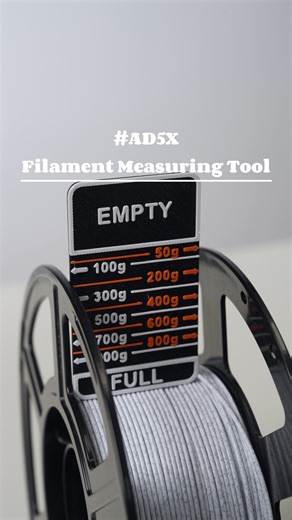 225K views · 1.1K reactions | Never guess your filament again! We 3D printed this Filament Measuring Tool to make tracking usage a breeze. Printed on: Flashforge AD5X https://bit.ly/FlashforgeAD5X Design by: Roland(Printables) #3dprinting #3dprints #filament #filamenthack #flashforge | Flashforge | Facebook