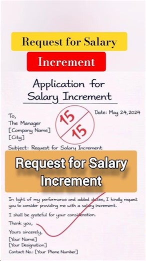 Request for Salary Increment | Professional Salary Increase Letter
