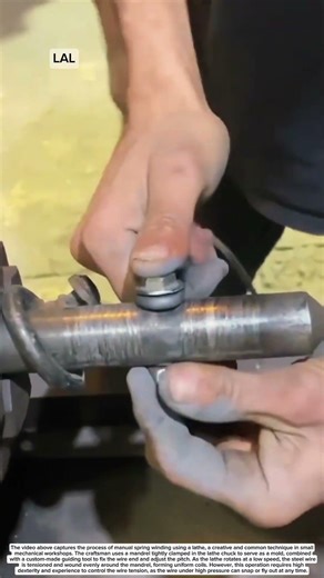 The Process of Making Coil Springs Using a Lathe