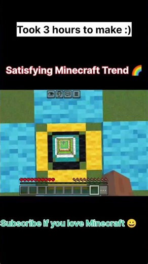 I tried doing this insane satisfying minecraft carpet trend #minecraft #minecraftshorts