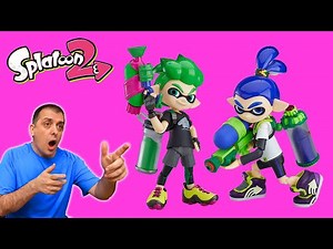 Splatoon 2 EDU y ABY se lanzan pintura de colores! En Vivo