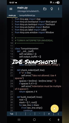 made my IDE!! #programming #java #python #computer #ai #robotics #machinelearning #codebot