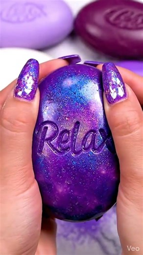 Deep Violet Soap Crunch 💜 | Most Satisfying ASMR #soapcrushing #relaxing