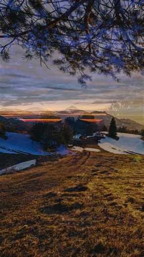 Spring Sunset Timelapse | Colorful Clouds & Mountain Views 4K Shorts