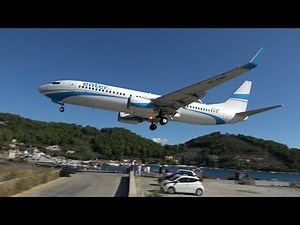 EXTREMELY LOW LANDINGS! Skiathos Airport 2022 Plane Spotting COMPILATION - Powerful Jet blasts!