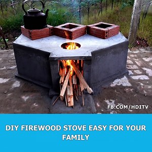 DIY Firewood Stove Easy For Your Family | Home Design Ideas