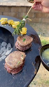 2.6M views · 27K reactions | Filet mignon and crispy smashed potatoes | Miguels cookingwithfire | Facebook