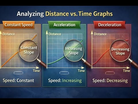 Distance vs. Time Graph Analysis Problem 1