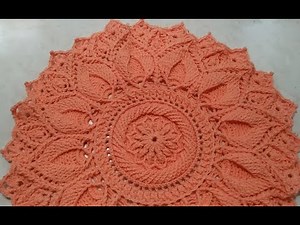 crochet mandala doily #11 part 2/2