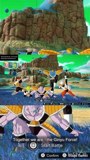 Ginyu force Interaction #sparkingzero #dbz #ginyuforce #shorts