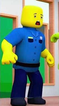 LEGO Police vs. The Green Monster! 🚓👹 Nish Roblox Zone #roblox #robloxshorts #nishrobloxzone