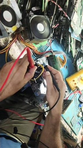 Gigabyte h310M S2 motherboard Voltage measurement process #fixing #repairshorts #computer #shorts