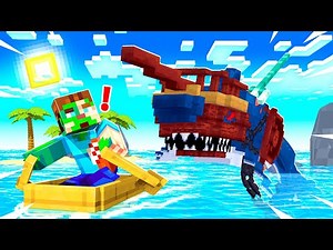 SURVIVING a SHARK ATTACK in MINECRAFT!