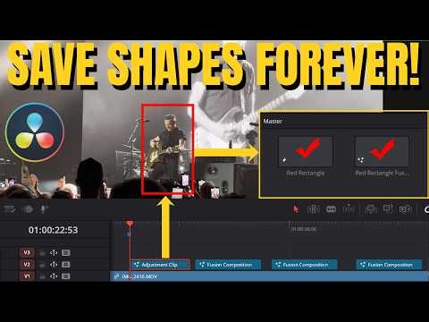 How to Save Custom Shapes & Effects in DaVinci Resolve (Power Bins Tutorial)