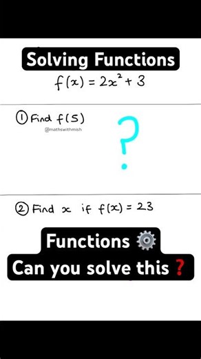 👉Try this GCSE functions question 👀 [Grade 5/6] #gcsemaths