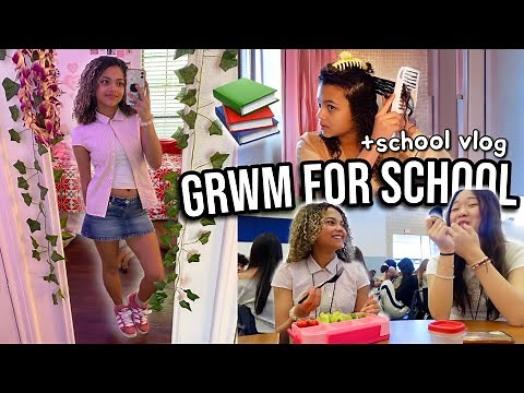 GRWM FOR SCHOOL 🎀 📚 | morning routine, CHAOTIC school vlog (2025)