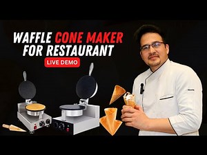 Waffle Cone Maker Machine | Live Demo