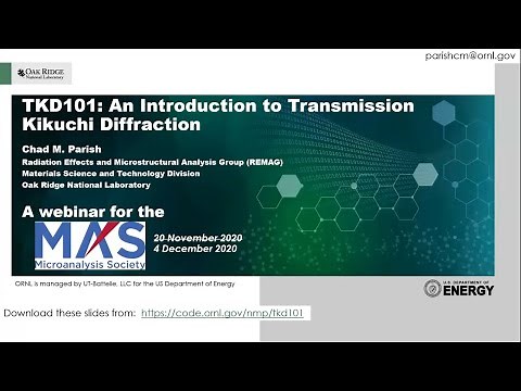 TKD 101: An Introduction to Transmission Kikuchi Diffraction