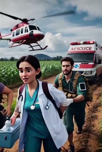 Heavy pregnant cow rescued by doctor from green field #humanity #cow #veterinary #rescueanimals