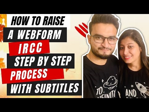 Webform | IRCC | Usage | Step by Step process for submission | IRCC 🇨🇦 || #english #subtitles