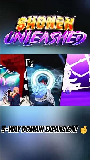 3 Way Domain Expansion | Shonen Unleashed #jjk #anime #gojo #shonenunleashed #sukuna