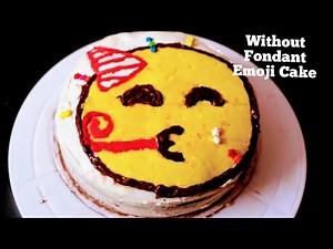 Emoji cake /Birthday cake /Emoji Cake for Kid/ Emoji Cake without Fondant/ Sumi's Cooking Diary