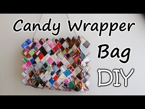 How To Make A Zig Zag Candy Wrapper Bag / Purse Part 2