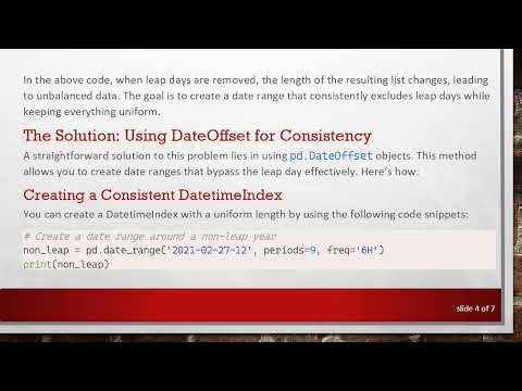 Creating a pandas DatetimeIndex Without Leap Day – A Complete Guide