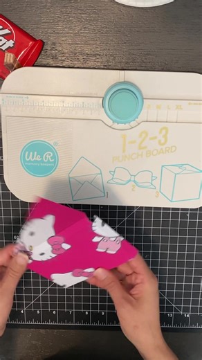 Caja creativa con punch board 1-2-3