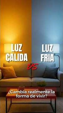 Luz calida o Luz fria #Arquitectura #LuzCálida #LuzFría