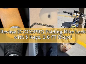 Review ICOCOPRO Folding Bike Lock with 3 Keys, 2.8 FT Bicycle Lock Compact Anti Theft, High Security